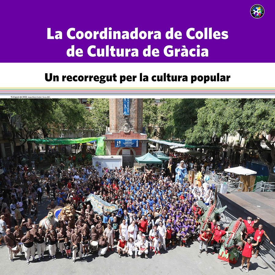 Coberta llibre amb fotografia Plaça Rius i Taulet amb gent de cultura popular